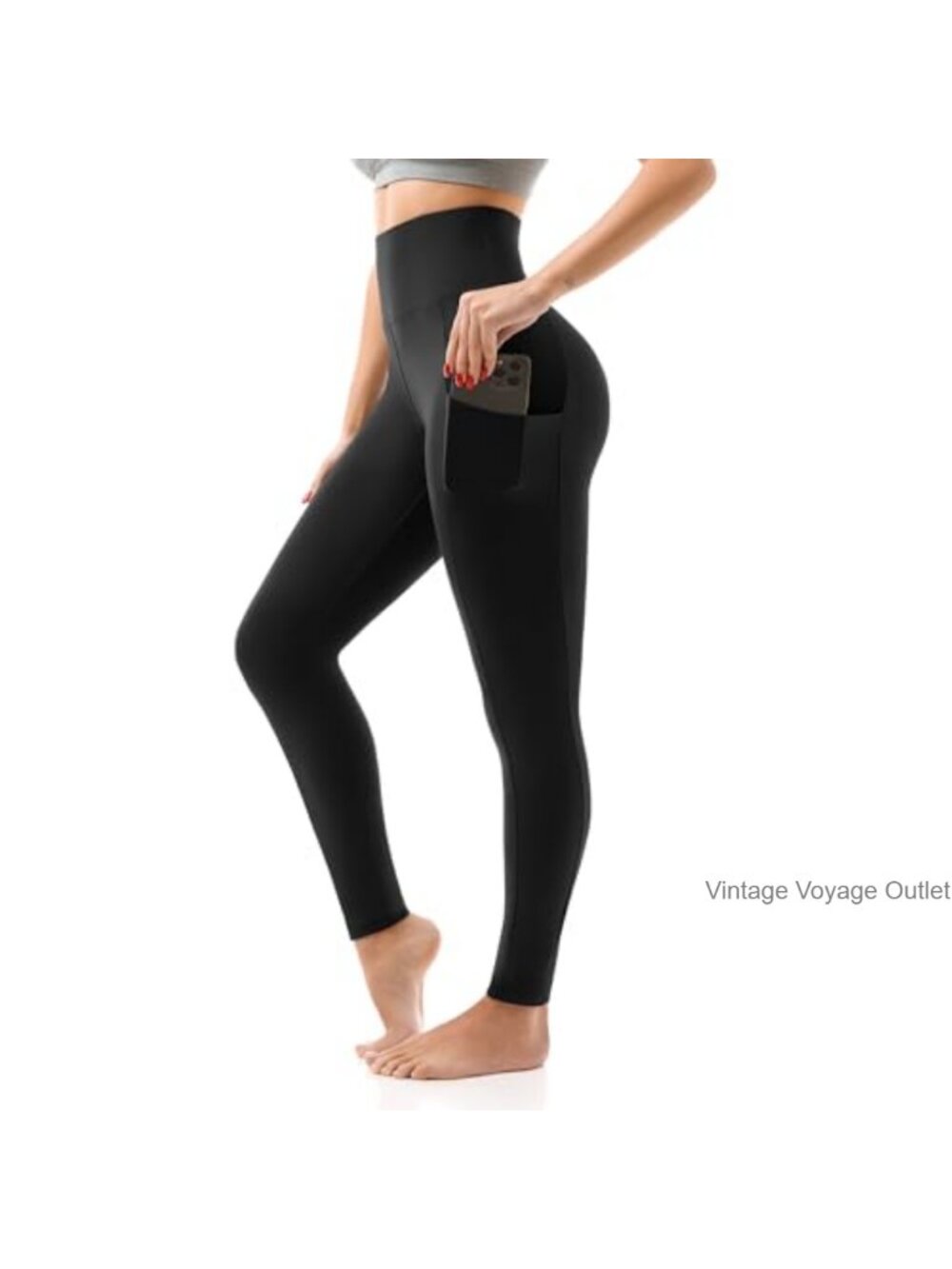 SINOPHANT High Waisted Leggings with Pockets, Buttery Soft, Tummy Control,